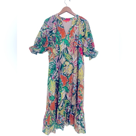 VILAGALLO FLORAL PRINT DRESS - Picture 1 of 8